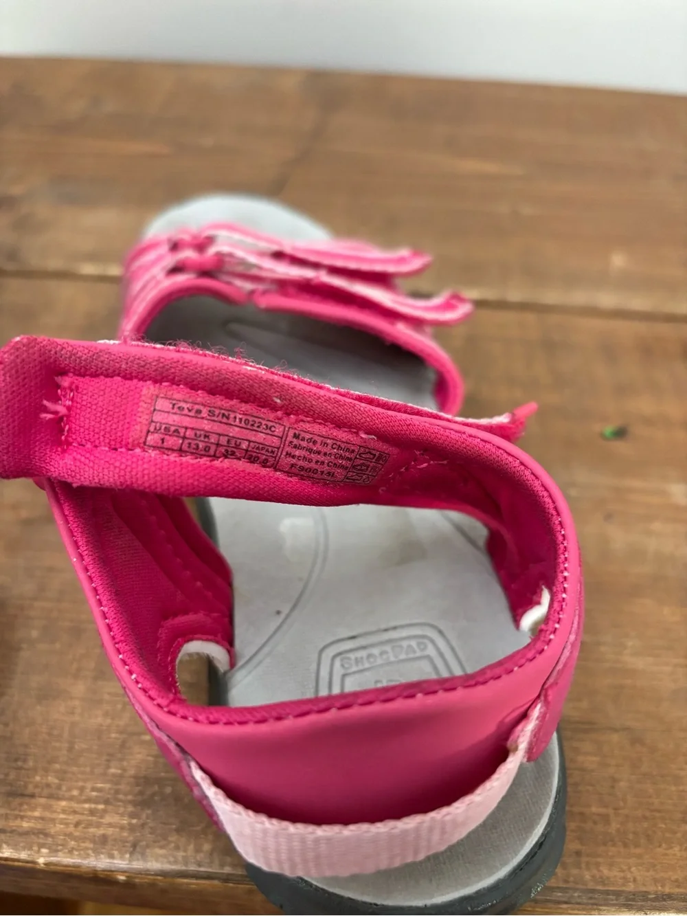 Teva Kids' Pink Strappy Outdoor Sandals Girls Size 1